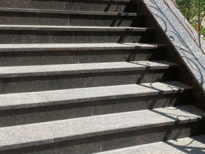 Ступени с фактурой теромообработка